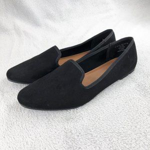 ASOS DESIGN Women's Wide Fit Lakeside Slipper Ballet Flats Black, Size 7